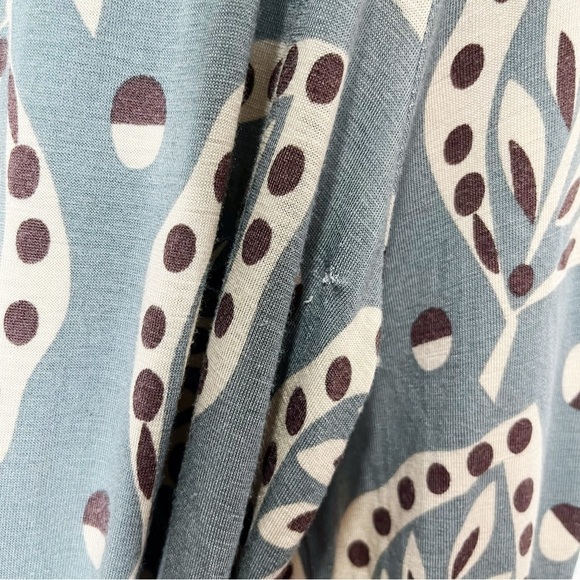 BODEN Collar Jersey True Wrap Stretch Leaf Midi Dress - Picture 5 of 13